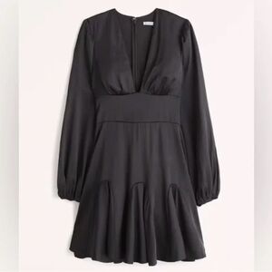 Abercrombie & Fitch Black Long Sleeve Dress